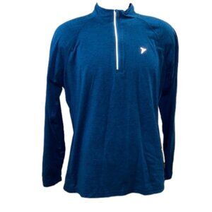 Old Navy Active Go Dry Men’s 1/4 Zip Long Sleeve Blue Pullover Jacket (Size XL)